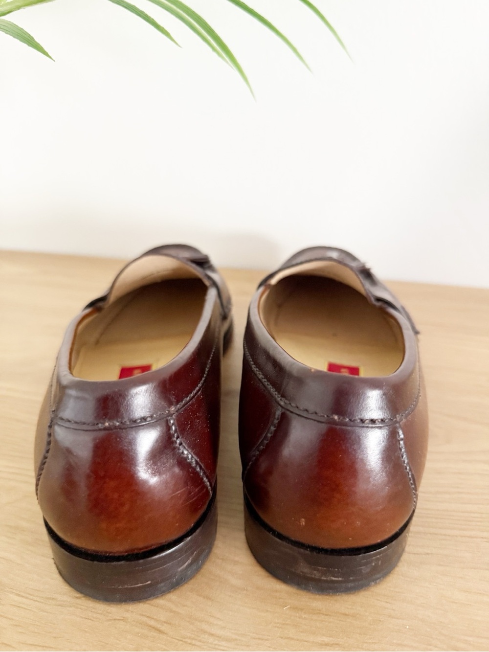 Vintage Cole Haan Men's Kiltie Pinch Tassel Leather Loafer Shoes Size 9 - Picture 4 of 7